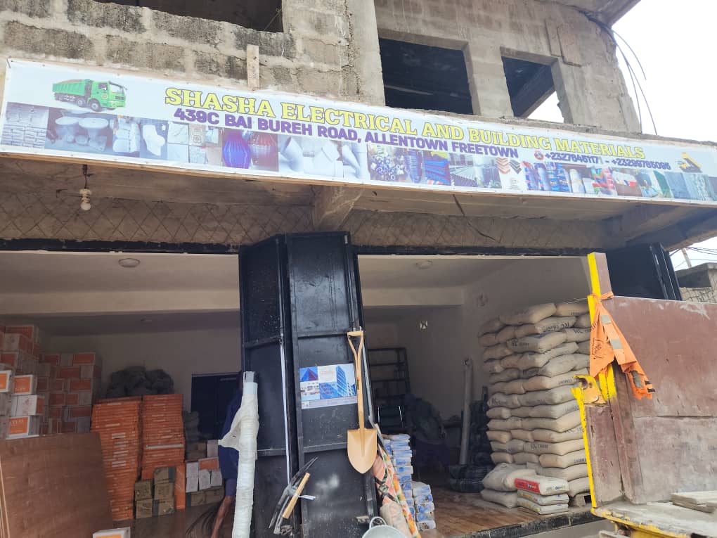 Shasha Electrical and Building Materials — 439C Bai Bureh Road, Allentown Freetown