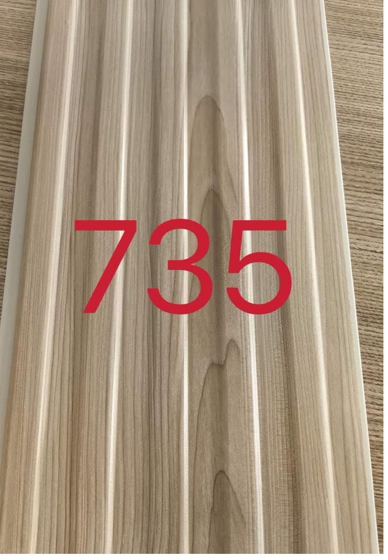 PVC ceiling panel light ash wood grain ref 735