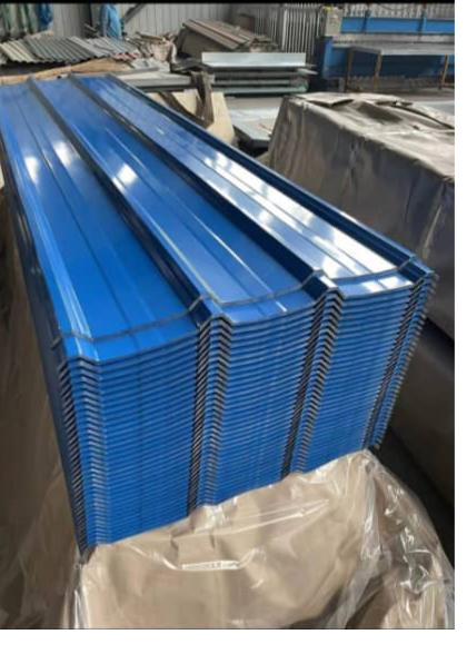 Blue corrugated roofing sheets — bulk supply