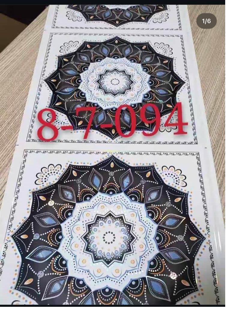 PVC ceiling panel black gold mandala ref 8-7-094